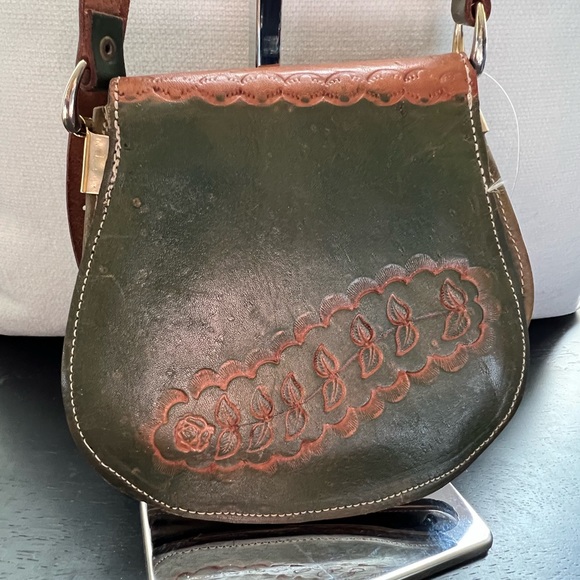 Leather vintage crossbody bag - Picture 7 of 7